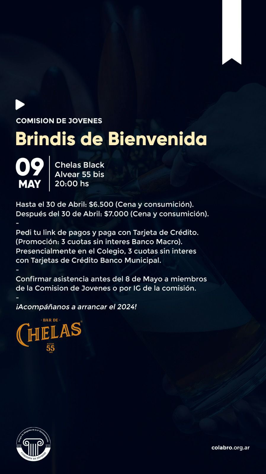 Brindis de bienvenida  09/05/24 - Comisión de Jóvenes